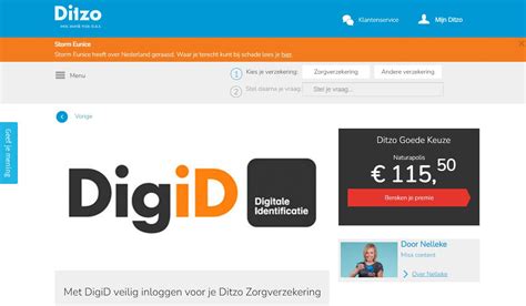 ditzo inloggen met digid.